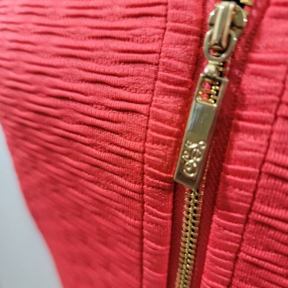 Jessica Simpson Orange Cutout Textured Dress Size 14. #164 - Picture 3 of 10